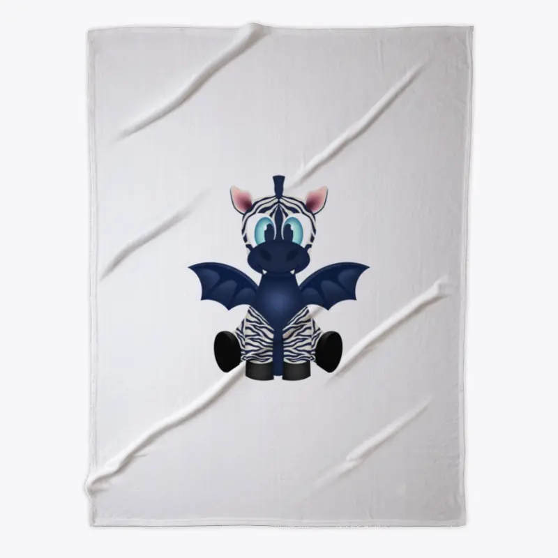 Halloween Zebra Bat Blanket