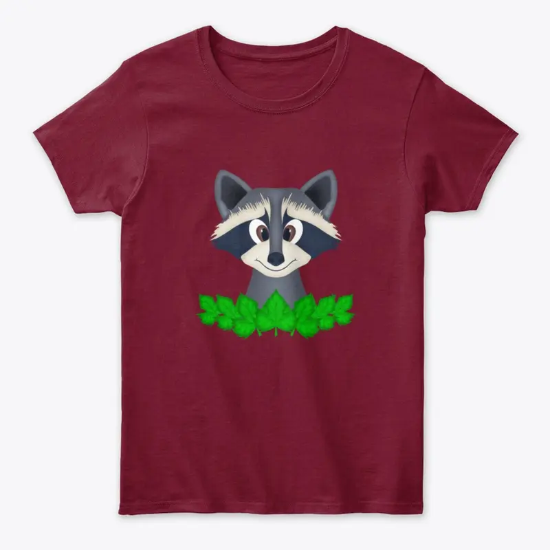 Cute Woodland Racoon Women's Classic Tee