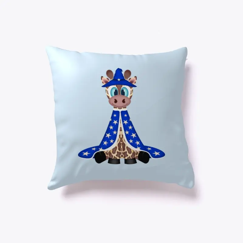 Halloween Giraffe Wizard Indoor Pillow