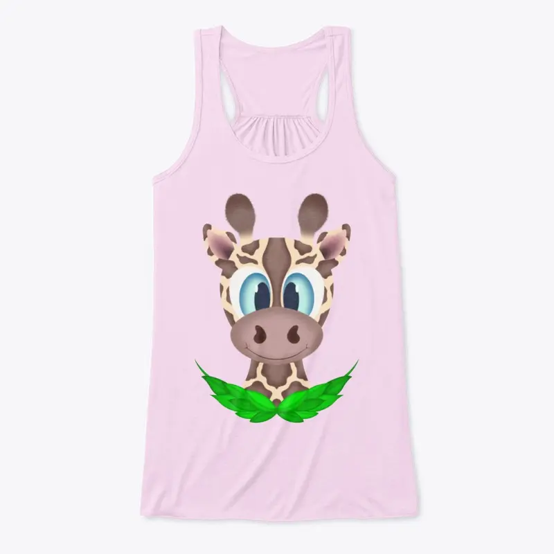 Cute Giraffe Flowy Women's Tank Top