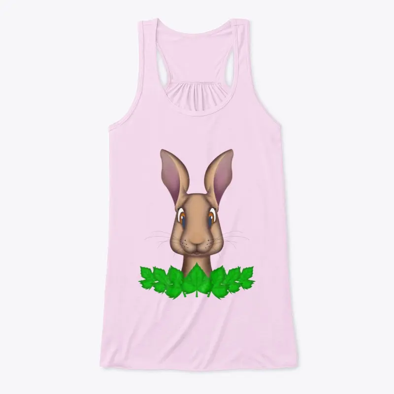 Cute Woodland Hare Flowy Tank Top