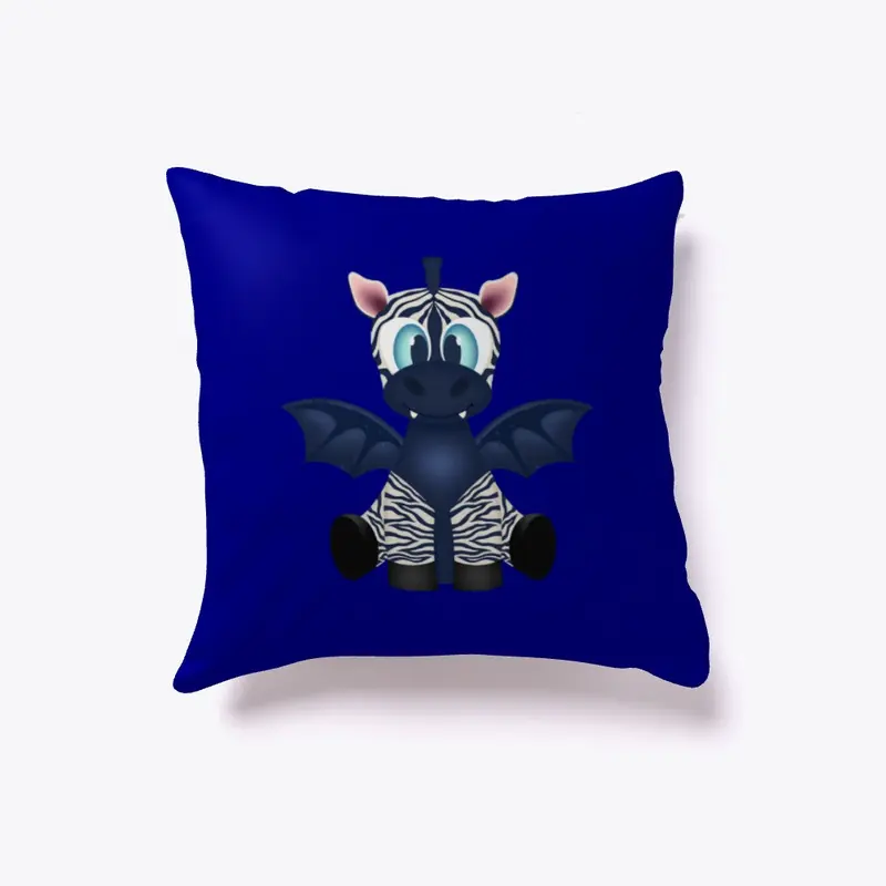 Halloween Zebra Bat Indoor Pillow