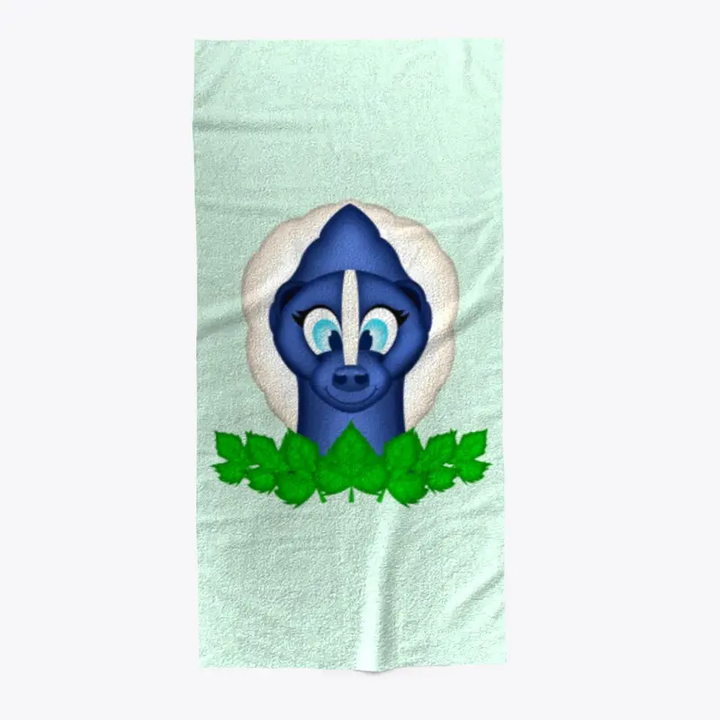 Cute Woodland Skunk Beach Towel