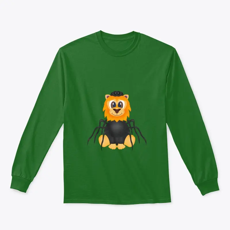 Halloween Lion Spider Sleeve Tee