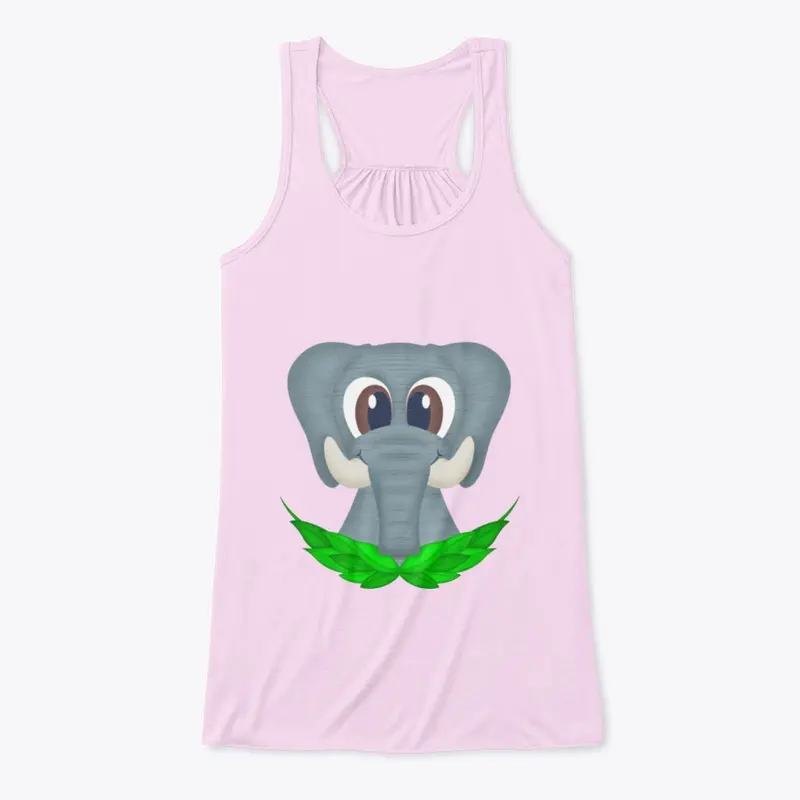 Cute Elephant Women's Flowy Tank Top