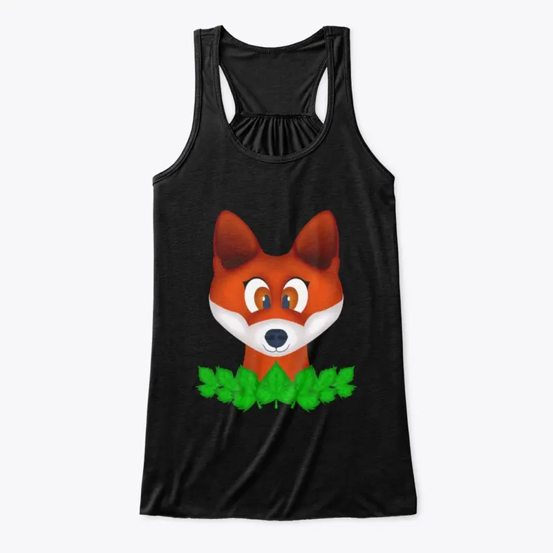 Cute Woodland Fox Flowy Tank Top