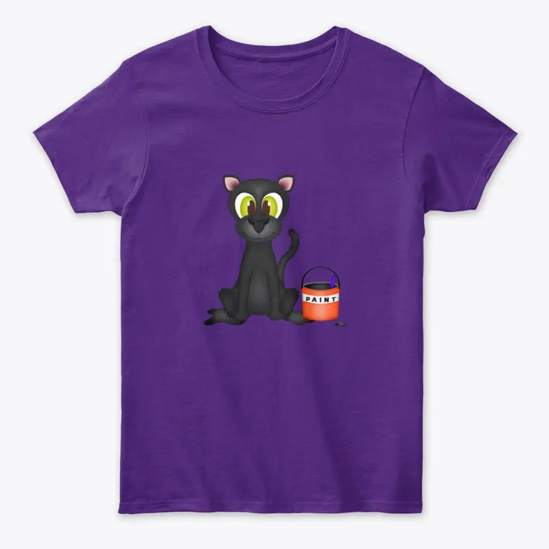 Halloween Leopard Black Cat Women's Tee