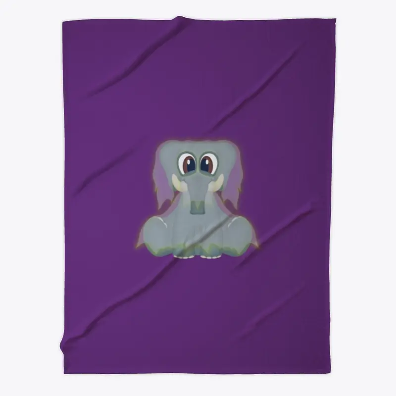 Halloween Elephant Ghost Blanket