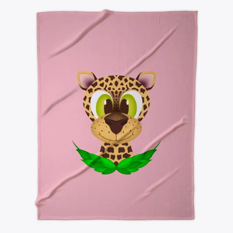 Cute Leopard Fleece Blanket