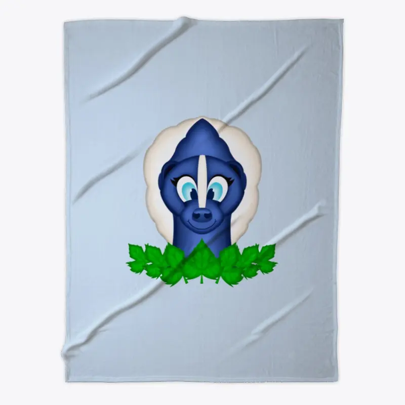 Cute Woodland Skunk Fleece Blanket