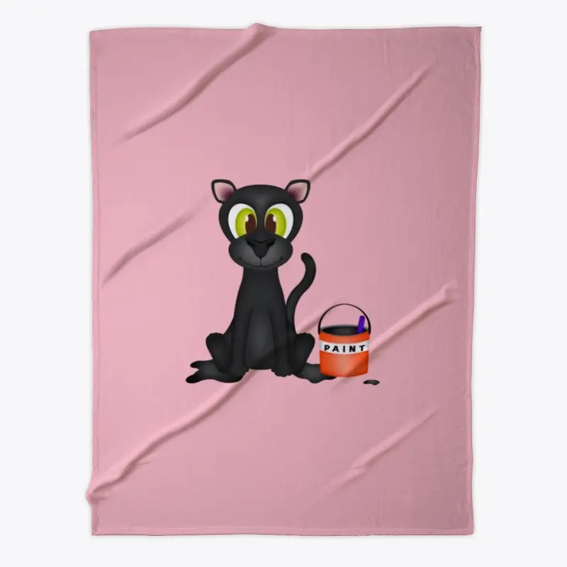 Halloween Leopard Black Cat Blanket