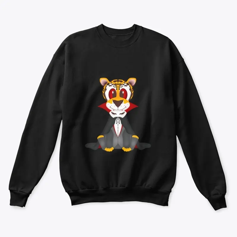 Halloween Tiger Vampire Sweatshirt