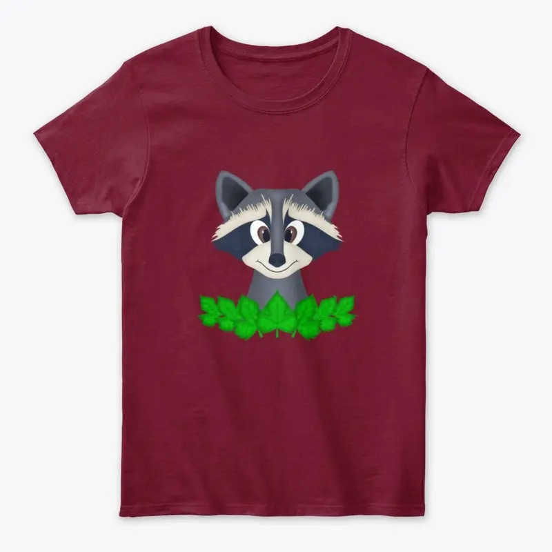 Cute Woodland Racoon Women's Classic Tee