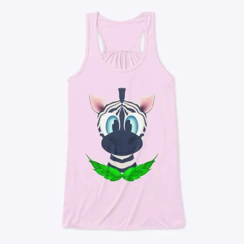 Cute Zebra Women's Flowy Tank Top