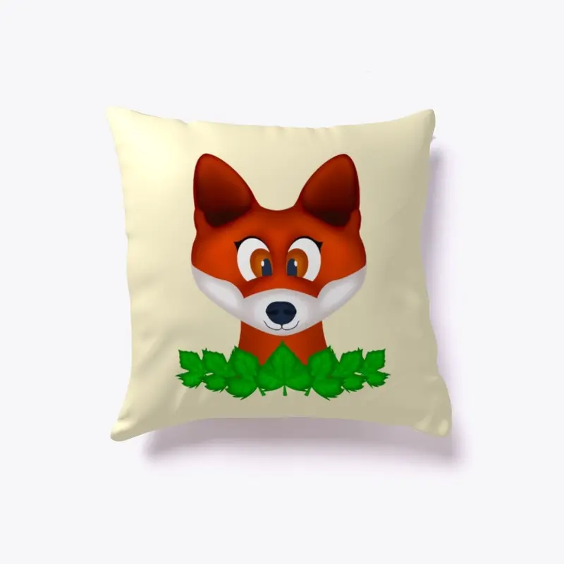 Cute Woodland Fox Indoor Pillow