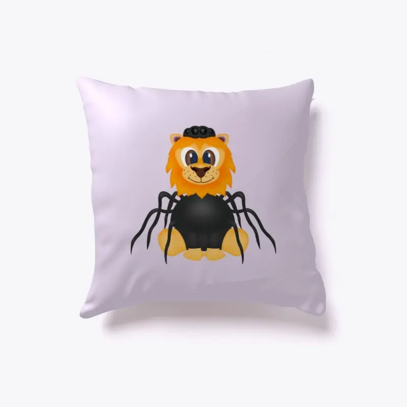 Halloween Lion Spider Indoor Pillow