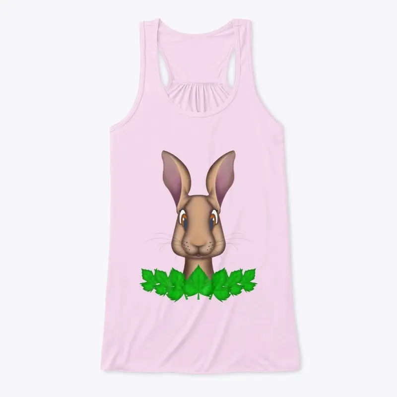 Cute Woodland Hare Flowy Tank Top