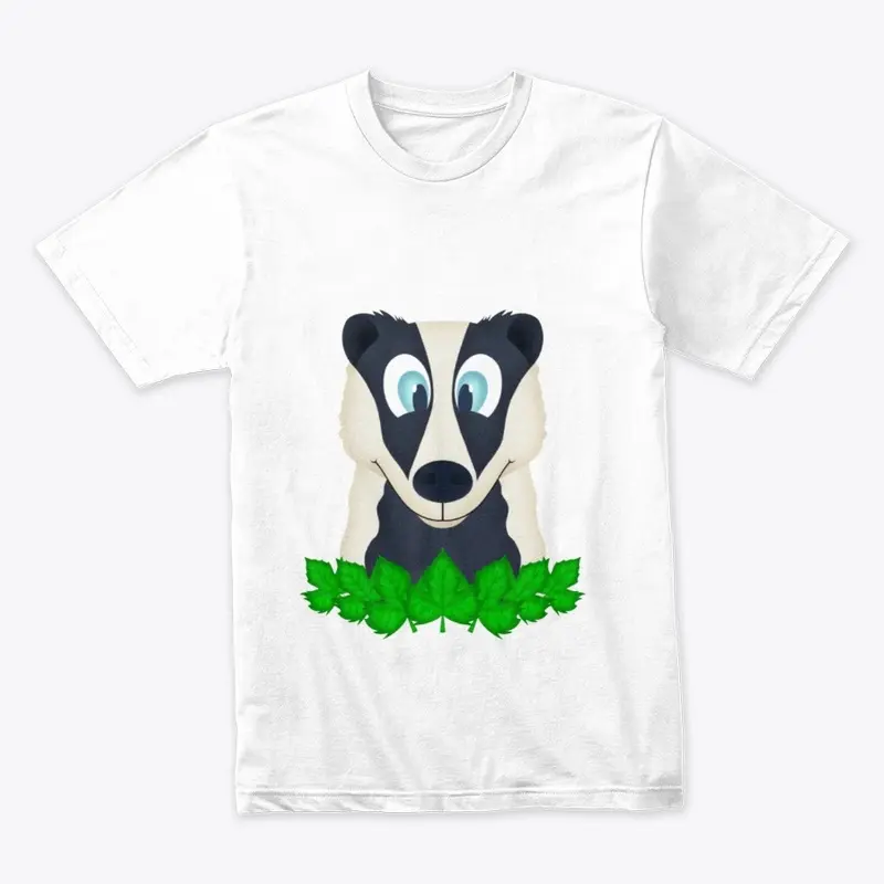 Cute Woodland Badger Men's Premium Tee