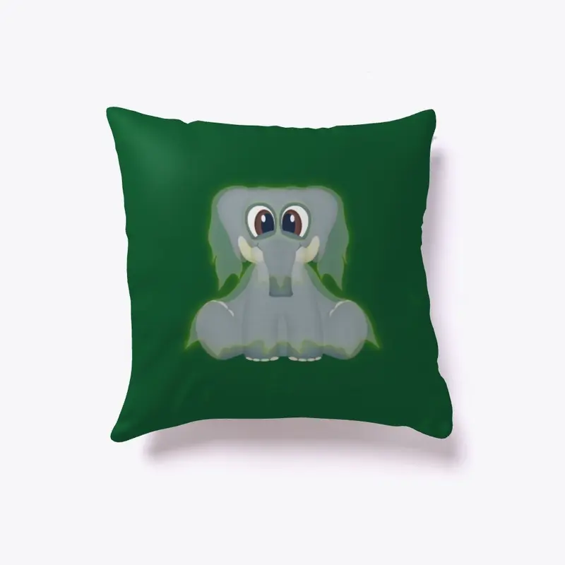 Halloween Elephant Ghost Indoor Pillow