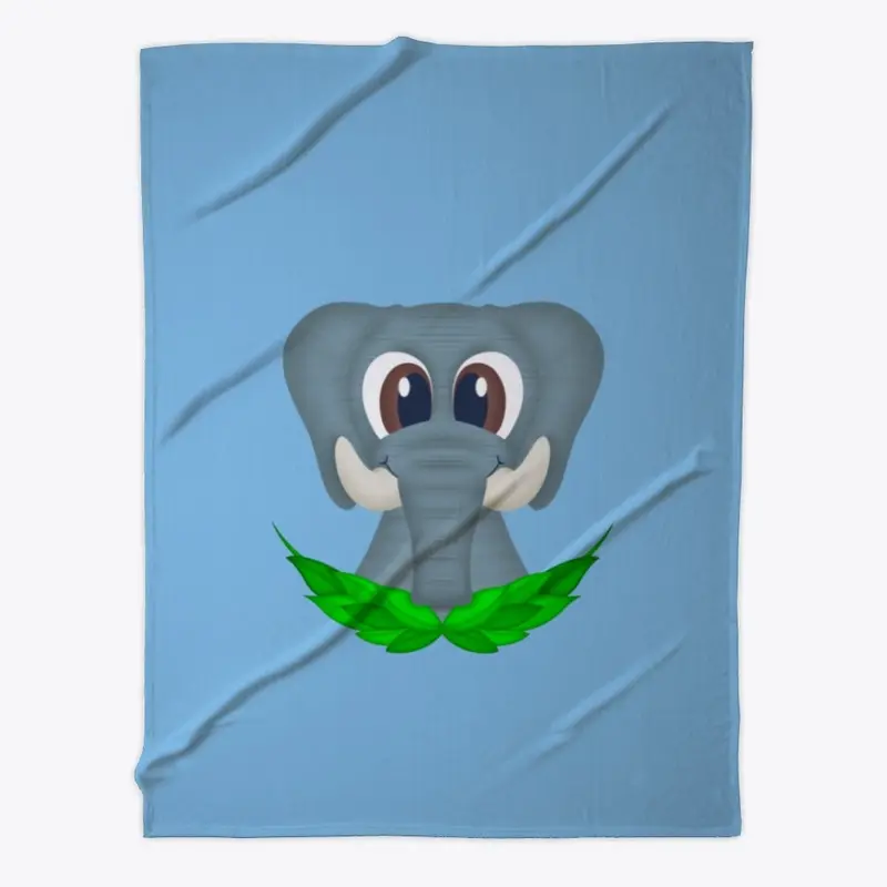 Cute Elephant Fleece Blanket