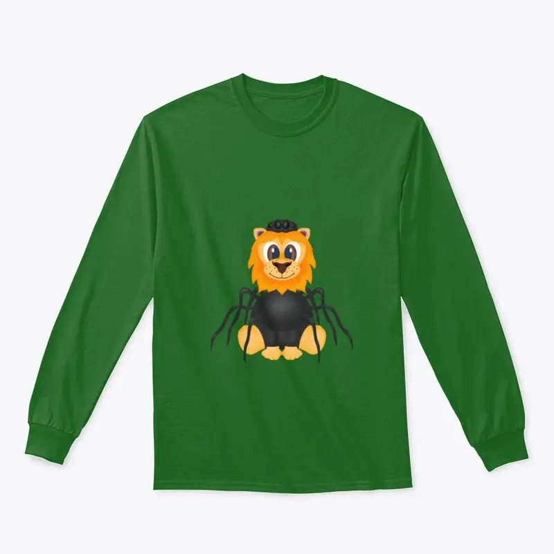 Halloween Lion Spider Sleeve Tee