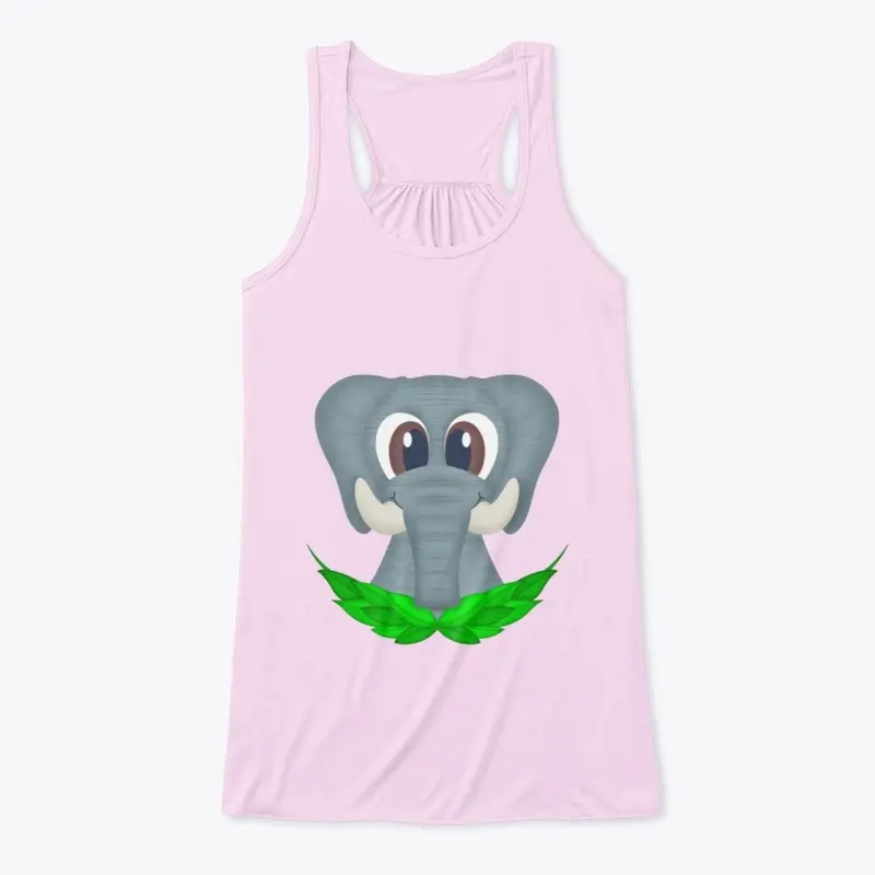 Cute Elephant Women's Flowy Tank Top