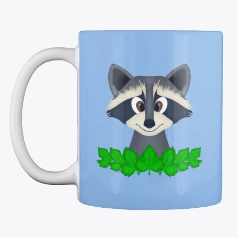 Cute Woodland Racoon Mug