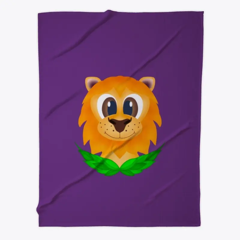 Cute Lion Fleece Blanket