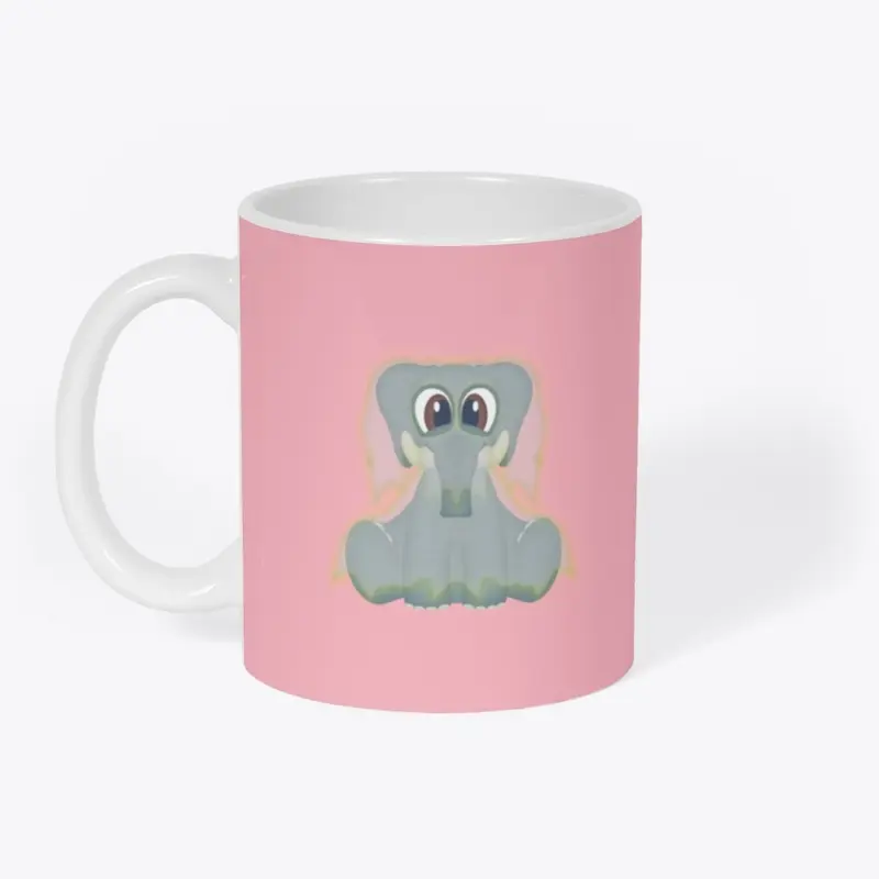 Halloween Elephant Ghost Mug