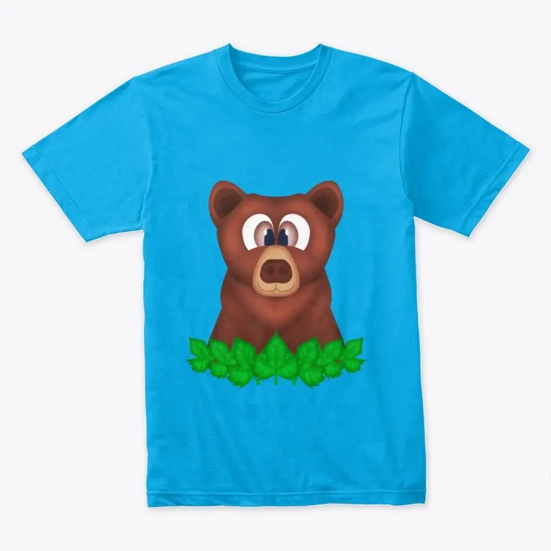 Cute Woodland Bear Men's Premium Tee