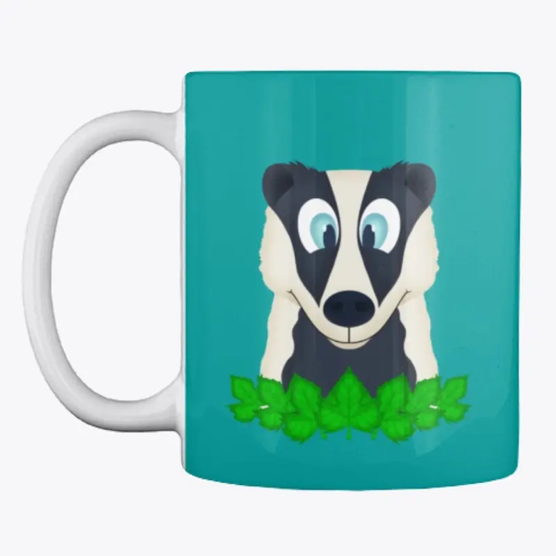 Cute Woodland Badger Mug