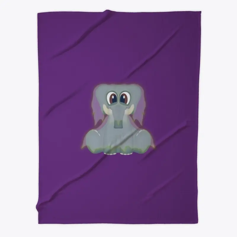 Halloween Elephant Ghost Blanket