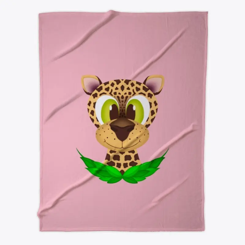 Cute Leopard Fleece Blanket