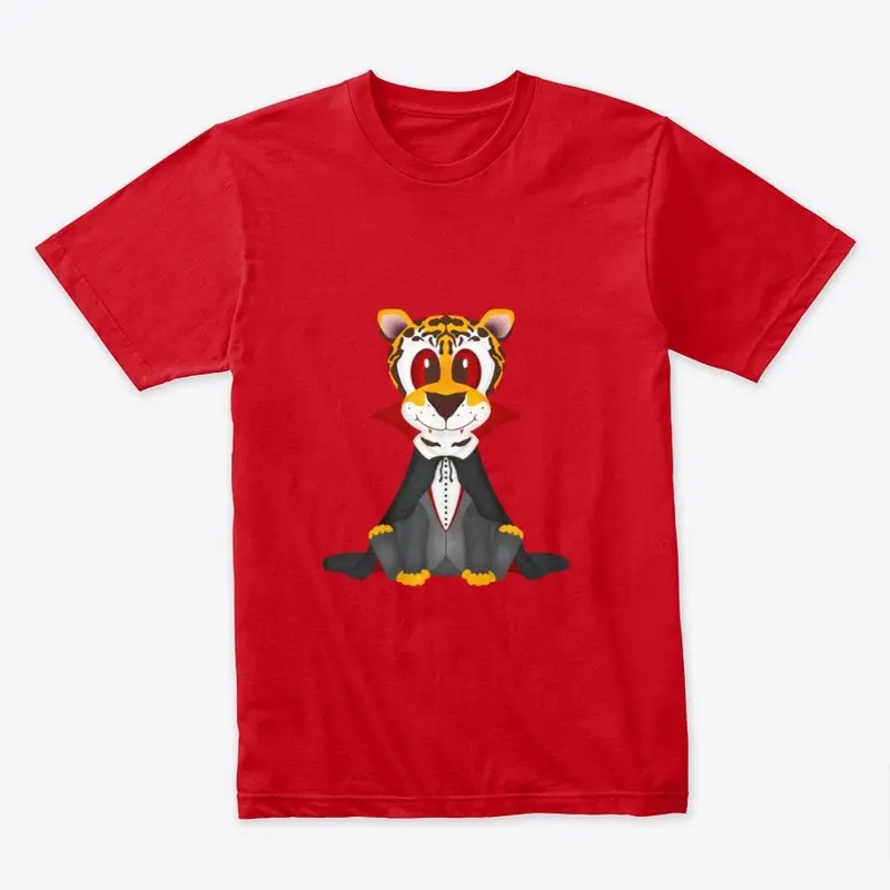 Halloween Tiger Vampire Men's Tee