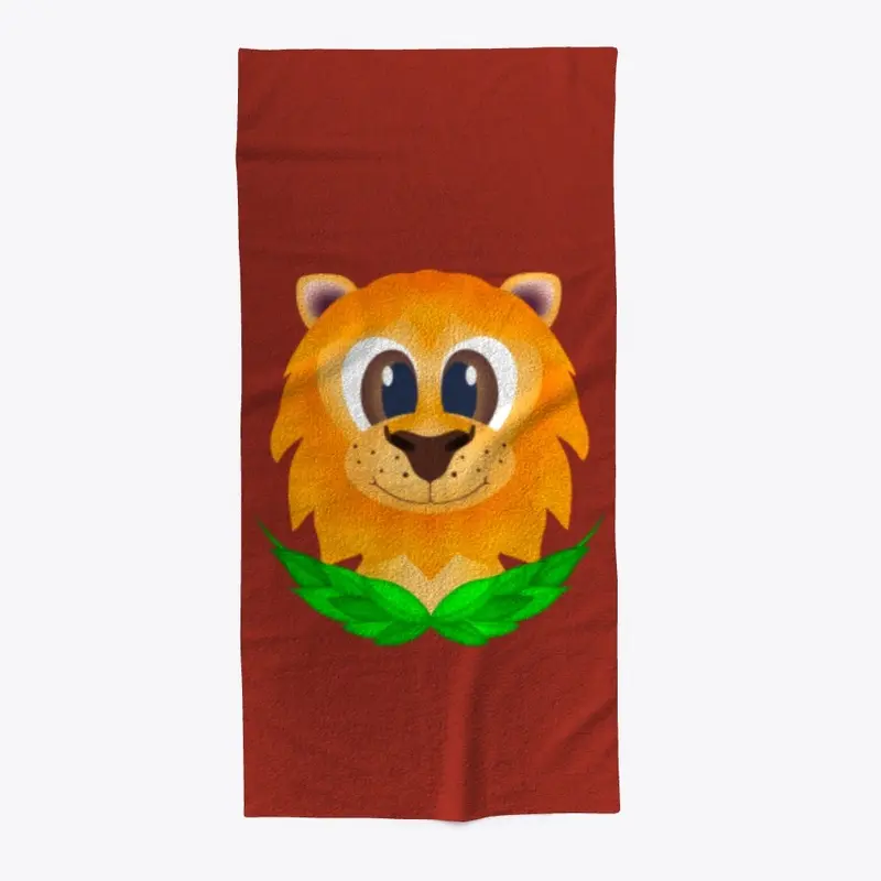 Cute Lion Beach Towel