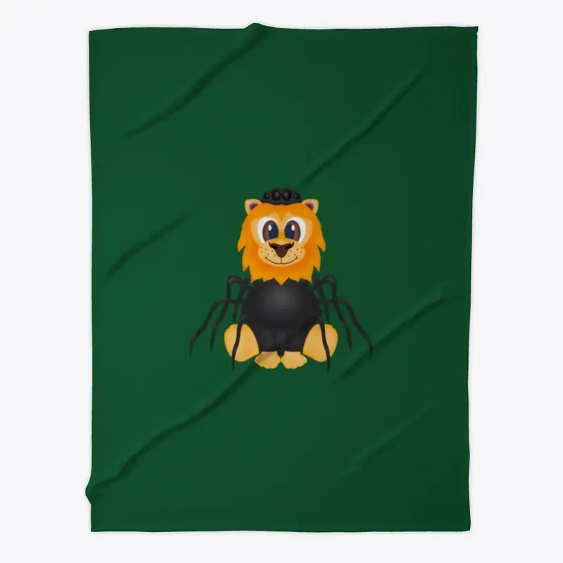 Halloween Lion Spider Blanket